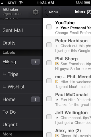 Gmail для iOS