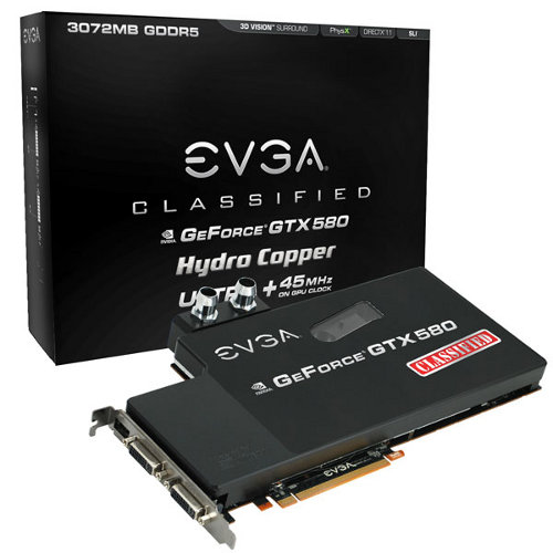 EVGA GeForce GTX 580 Classified Ultra Hydro Copper