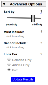 Расширенный поиск на сайте Moreofit