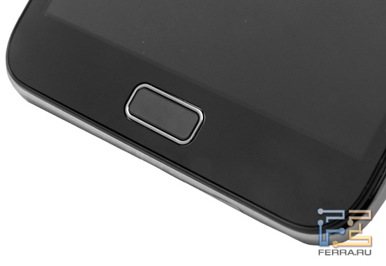 Элементы управления на лицевой стороне Samsung Galaxy Note