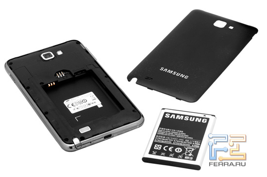 Задняя крышка и аккумулятор Samsung Galaxy Note