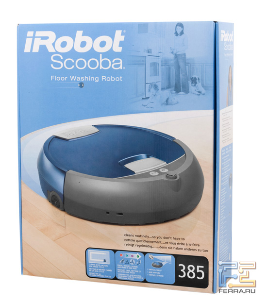 Коробка с пылесосом iRobot Scooba 385