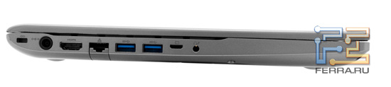����� ����� Samsung 700Z5A: Kensington Lock, ������ �������, HDMI, RJ-45, ��� USB 3.0, Micro D-SUB, ����� ������
