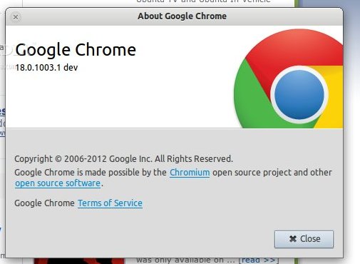 Google Chrome 18