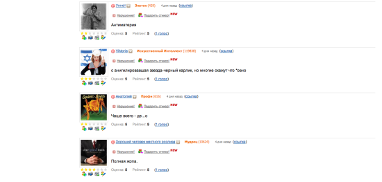 Скриншот с одного из других проектов Мейл.ру – Ответов. Обратите внимание на рейтинги отвечающих