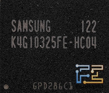 Микросхема памяти Samsung K4G10325FE-HC04