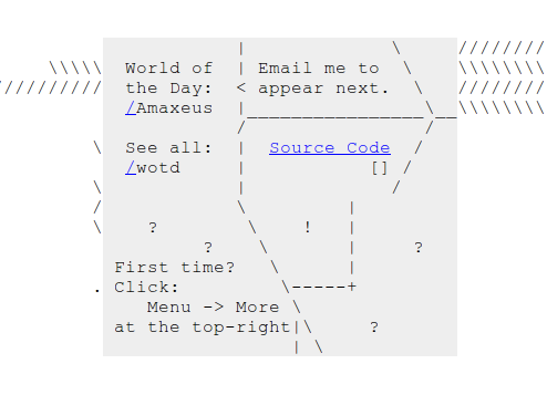 Главная страница сайта YourWorldofText.com
