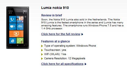 Nokia Lumia 910