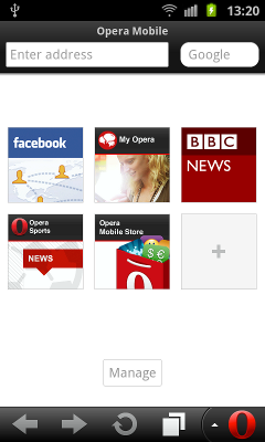 Opera 12  android