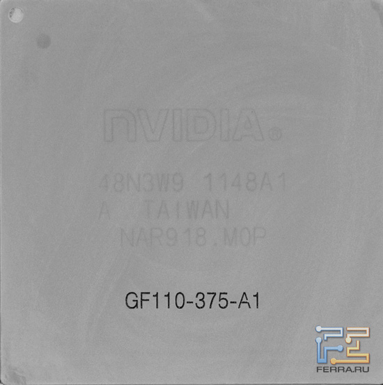 GPU видеокарты Gainward GTX 580 Phantom 3