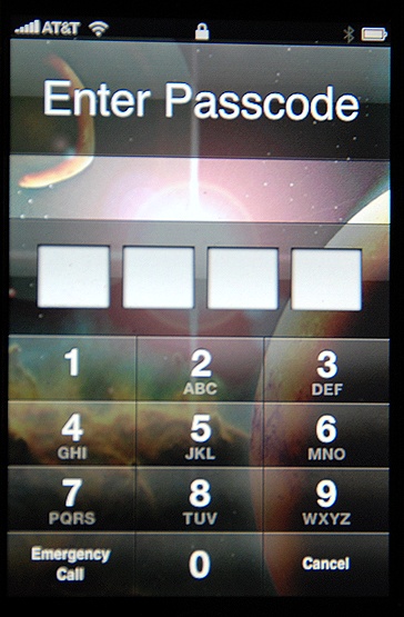 Экран блокировки iPhone