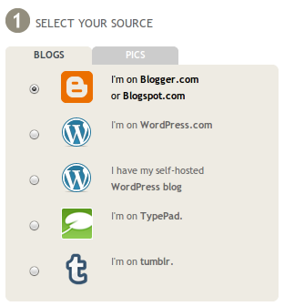 Типы блогов, которые поддерживает Feedfabrik
