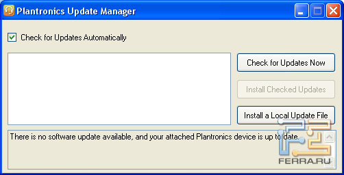 Plantronics Update Manager