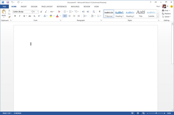 Office 15 Technical Preview