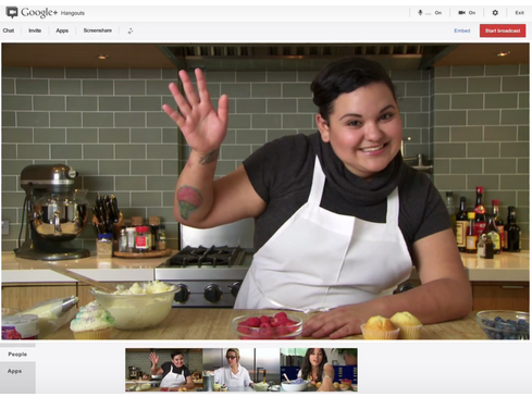 Видеовстречи Google+ в прямом эфире