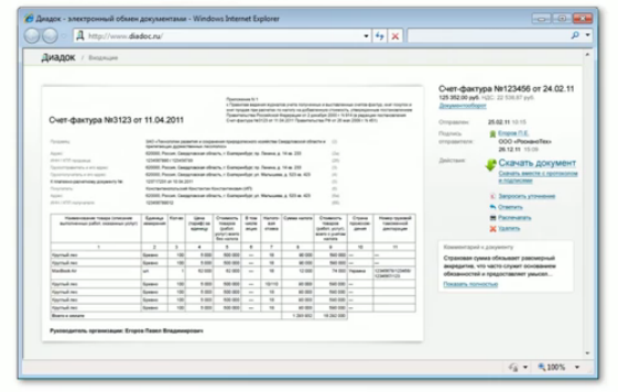 электронная счет-фактура