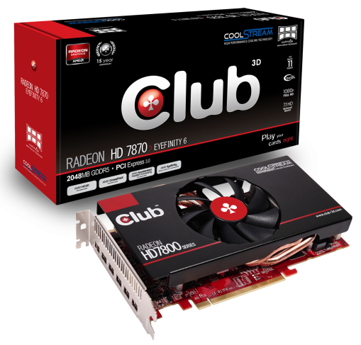 , Club 3D Radeon HD 7870 Eyefinity 6