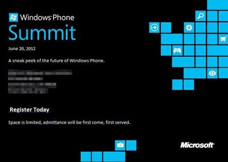 Приглашение на Windows Phone Summit