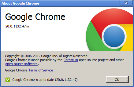 Google Chrome 20
