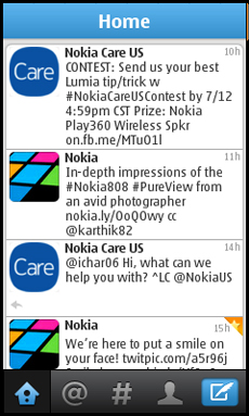 Twitter-клиент для телефонов Nokia Series 40