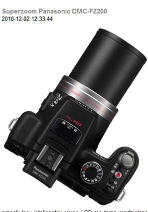 Panasonic Lumix DMC-FZ200