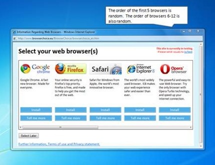 Выбор браузера в Windows