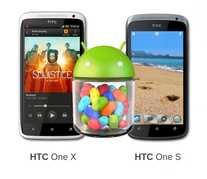 HTC One X  One S  Android Jelly Bean
