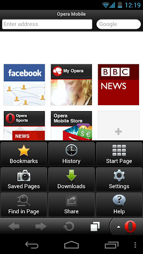 Opera Mobile для Android