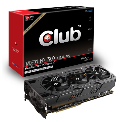 Club 3D Radeon HD 7990 Dual GPU