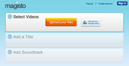 Работа с видео на сайте Magisto