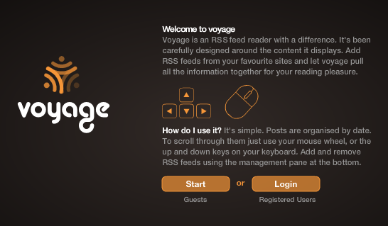 Главная страница сайта RSS Voyage