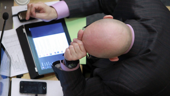 Депутат за работой