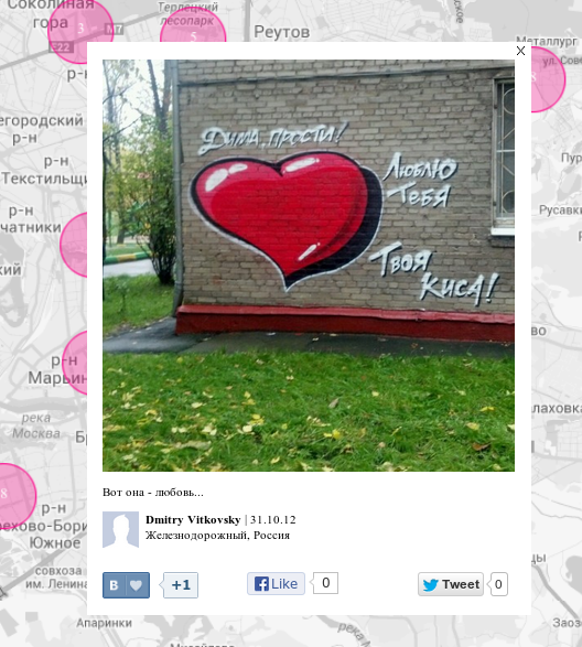 Типичный позитив на сайте We love Russia