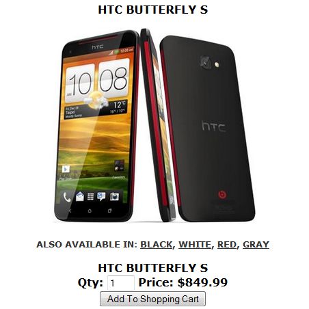 HTC Butterfly S