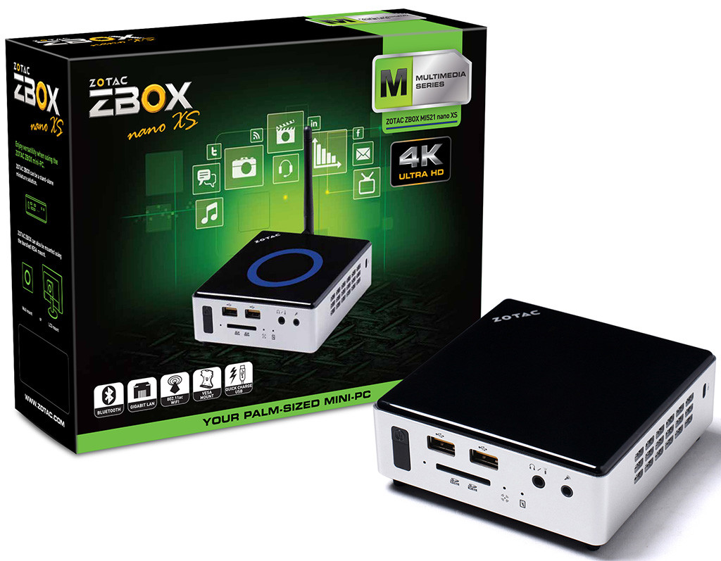 ����-�� ZOTAC ZBOX nano XS �������� ��������� Intel Core i3 ���������� ���������