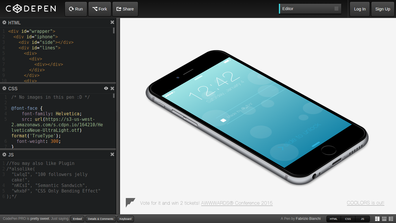  : CSS Only iPhone 6 - -   
