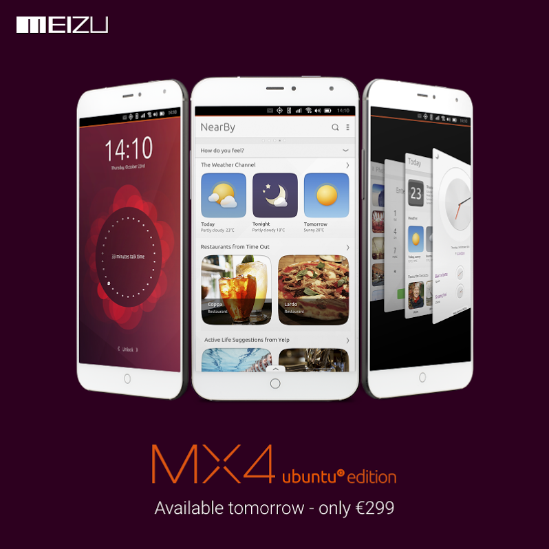  Meizu MX4 Ubuntu Edtion   