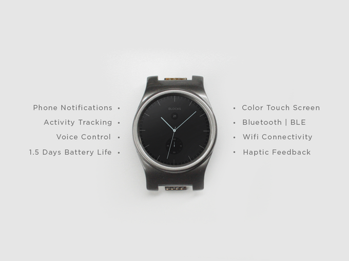 Модульные смарт-часы Blocks запущены на Kickstarter