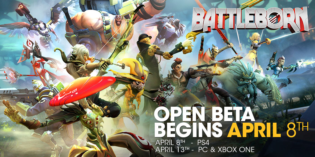 Открытое бета-тестирование Battleborn начнется 8 апреля