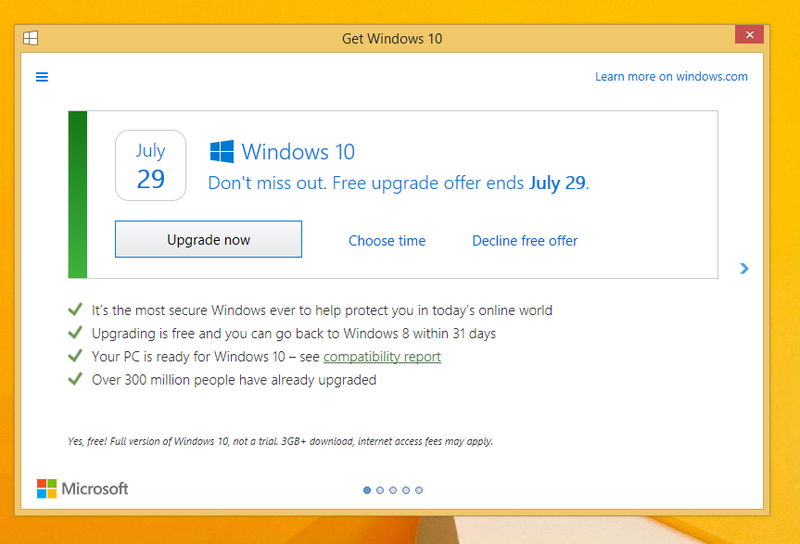 Microsoft разрешил отказываться апдейта до Windows 10