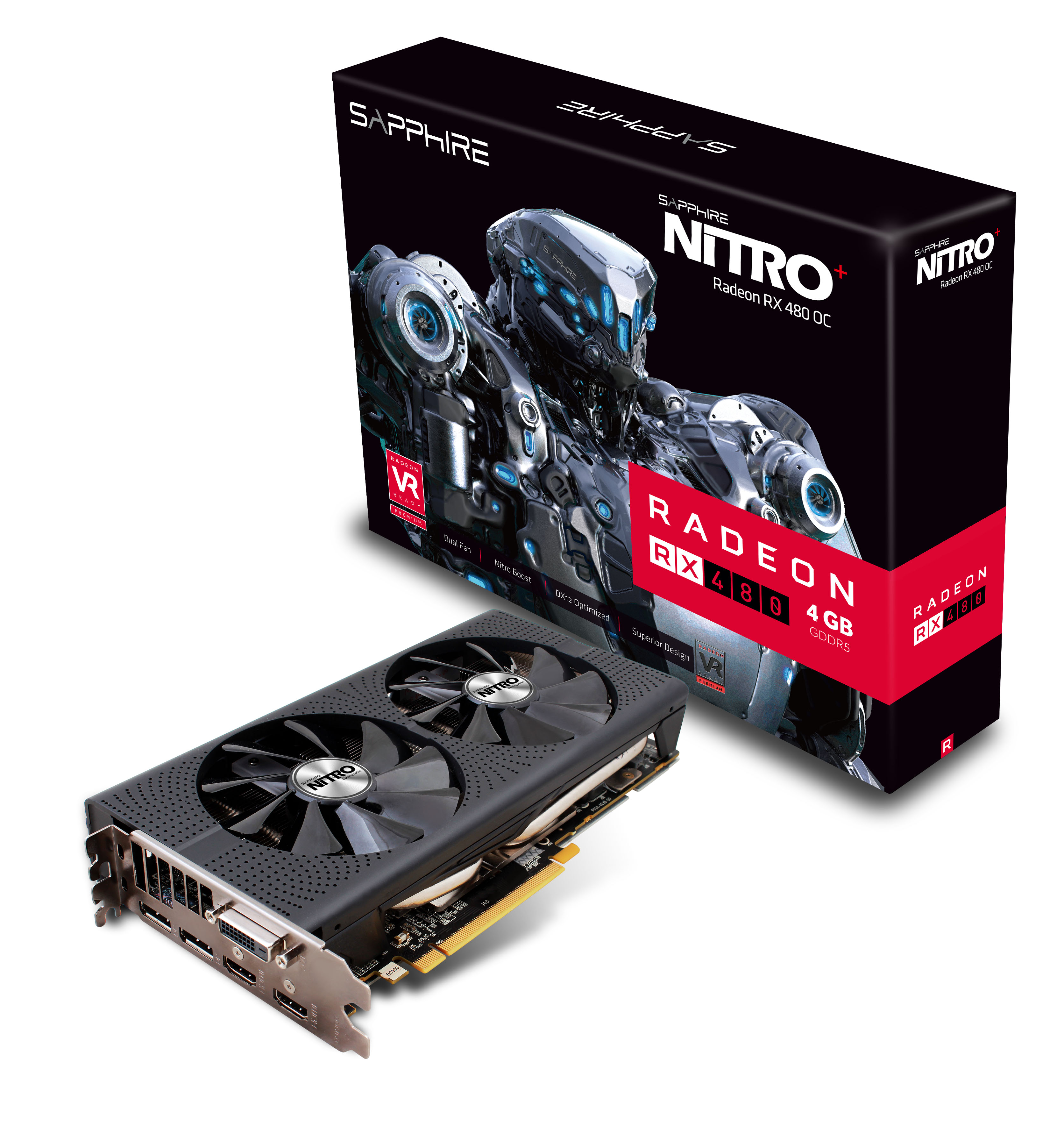 Sapphire выпустила разогнанные видеокарты Nitro+ Radeon RX 480 с подсветкой