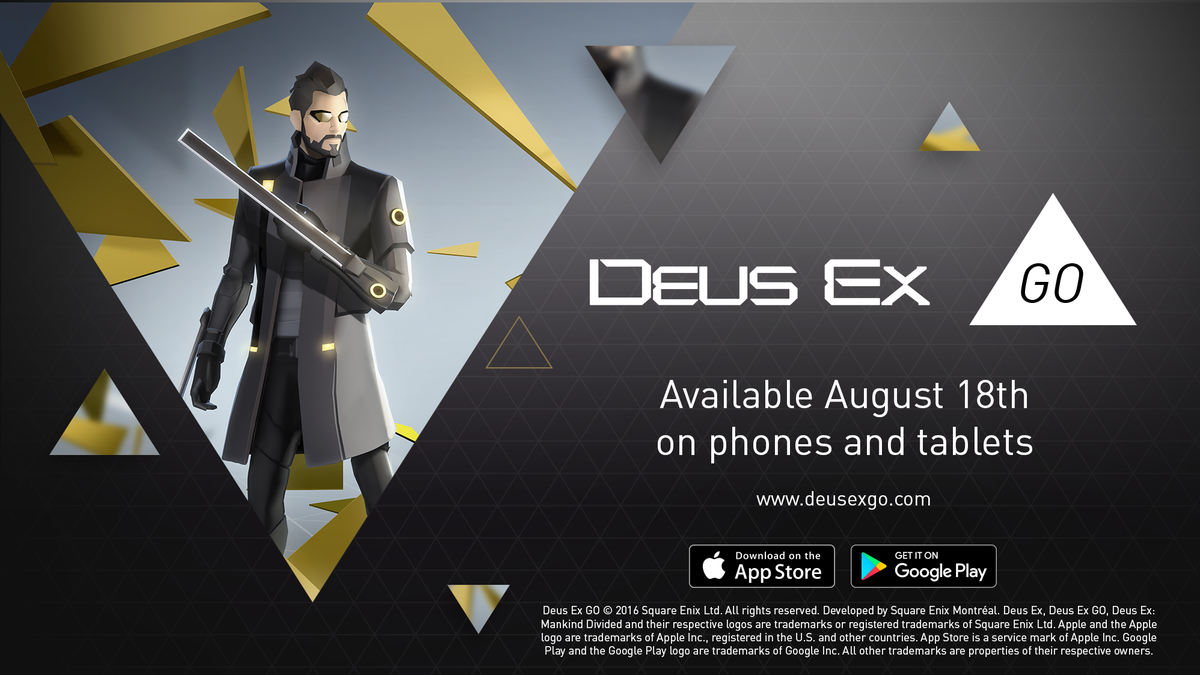 Объявлена дата релиза мобильной игры Deus Ex GO