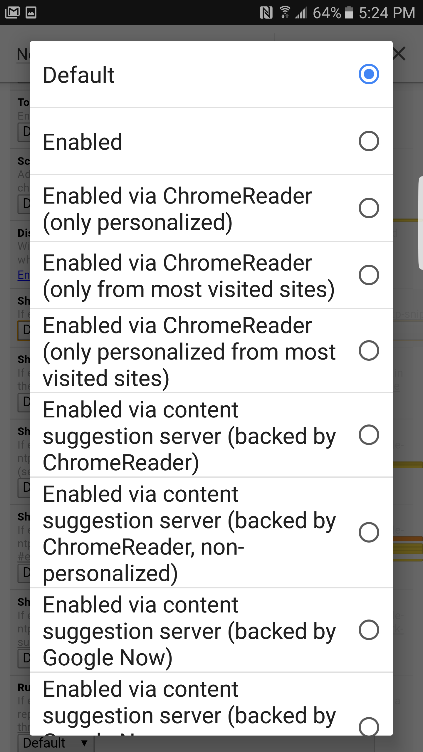 Мобильный Google Chrome тестирует рекомендации в стиле Яндекс.Дзена