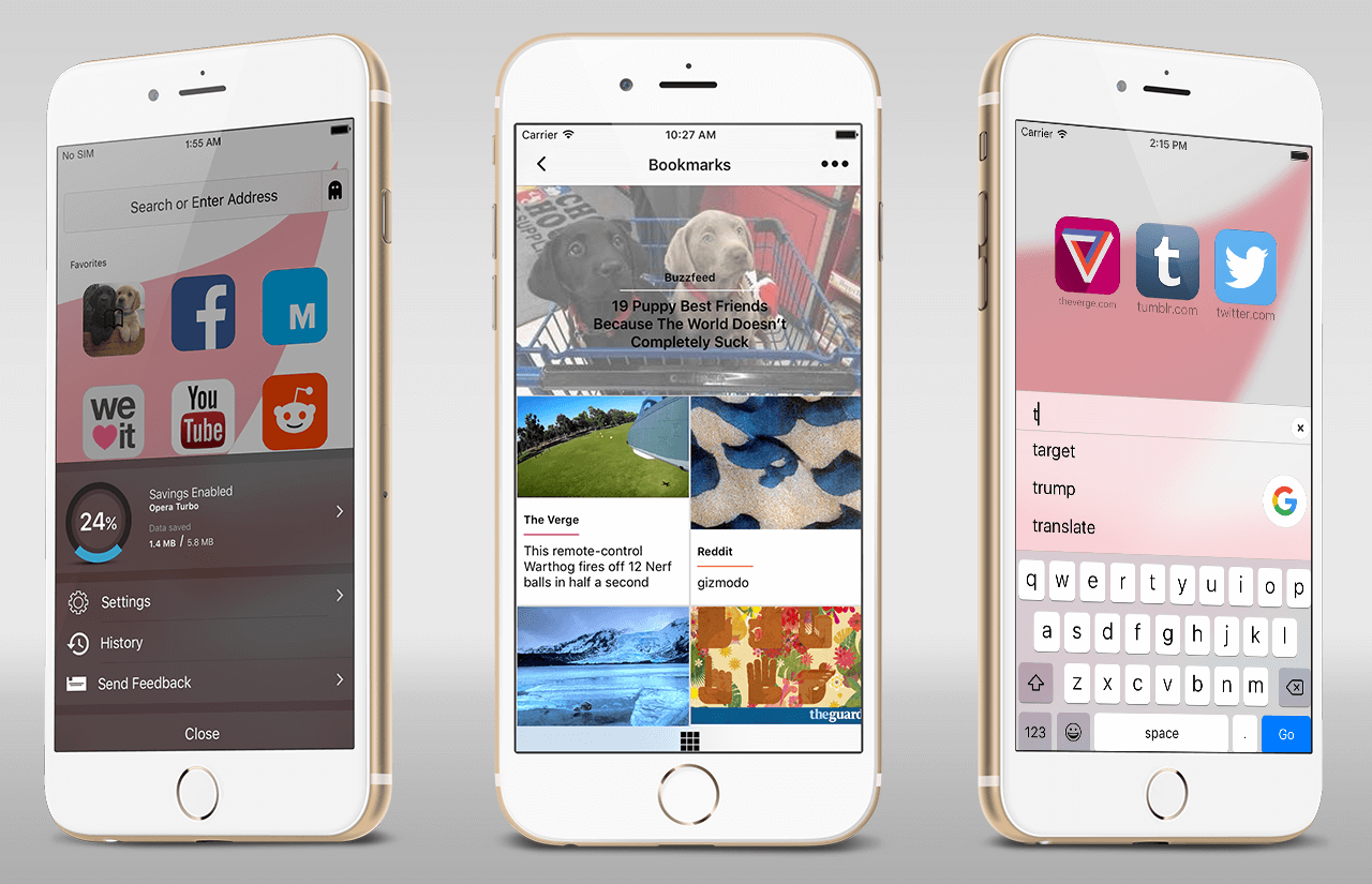 Opera запускает тестирование нового браузера для iOS