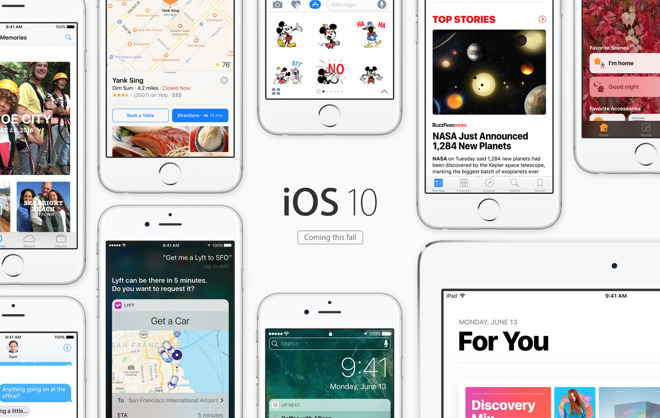 iOS 10 станет доступна для обновления 13 сентября