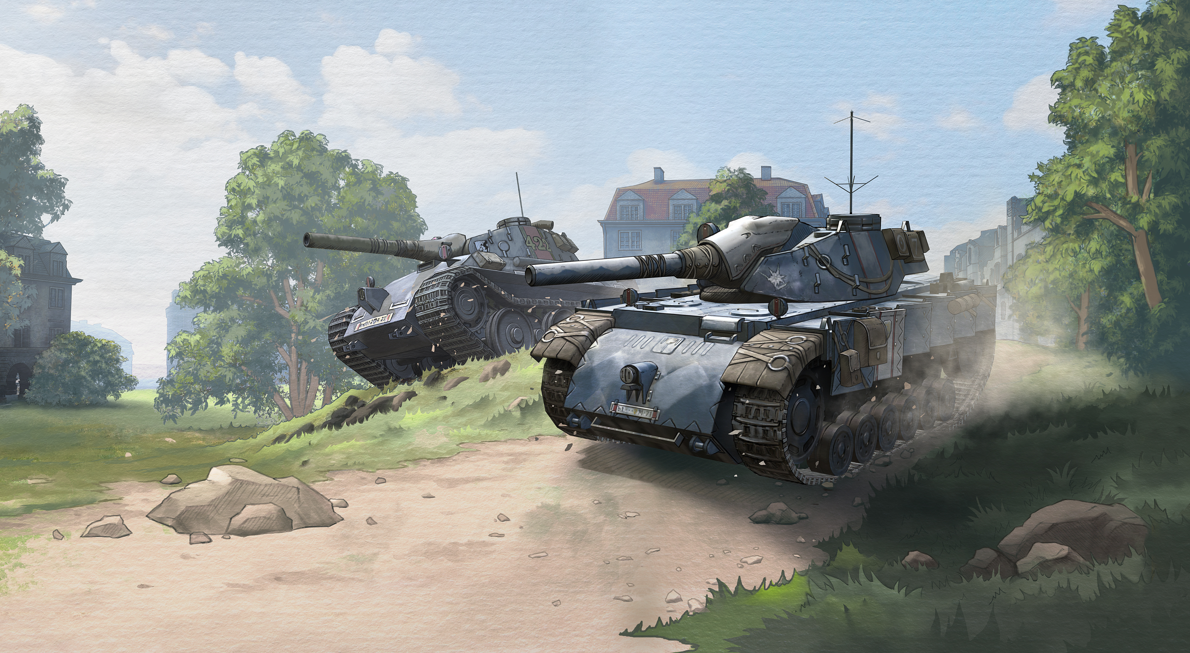 В World of Tanks Blitz приходят танки из Valkyria Chronicles