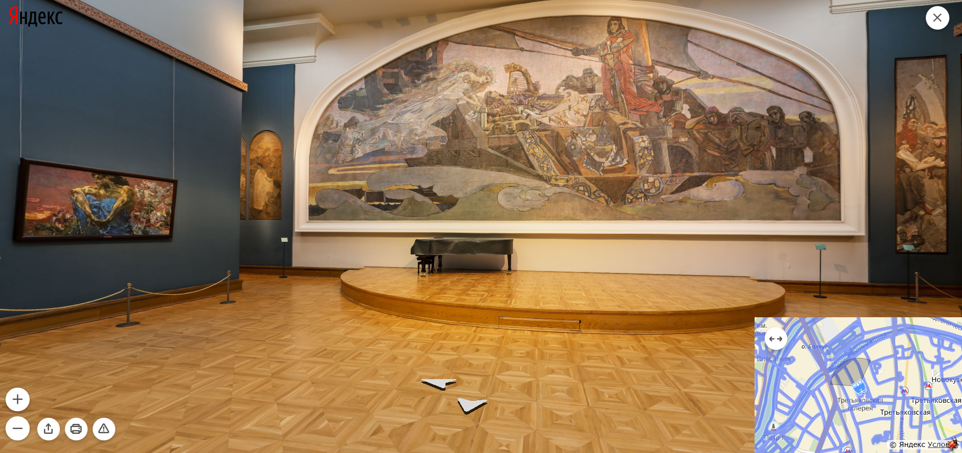 На Яндекс.Картах появились панорамы Третьяковской галереи