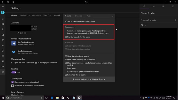 Представлено видео игрового режима Windows 10