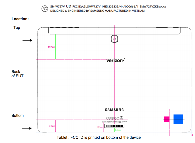 FCC подтвердила параметры планшета Samsung Galaxy TabPro S2