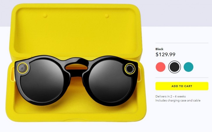 Очки Snapchat Spectacles доступны для покупки онлайн